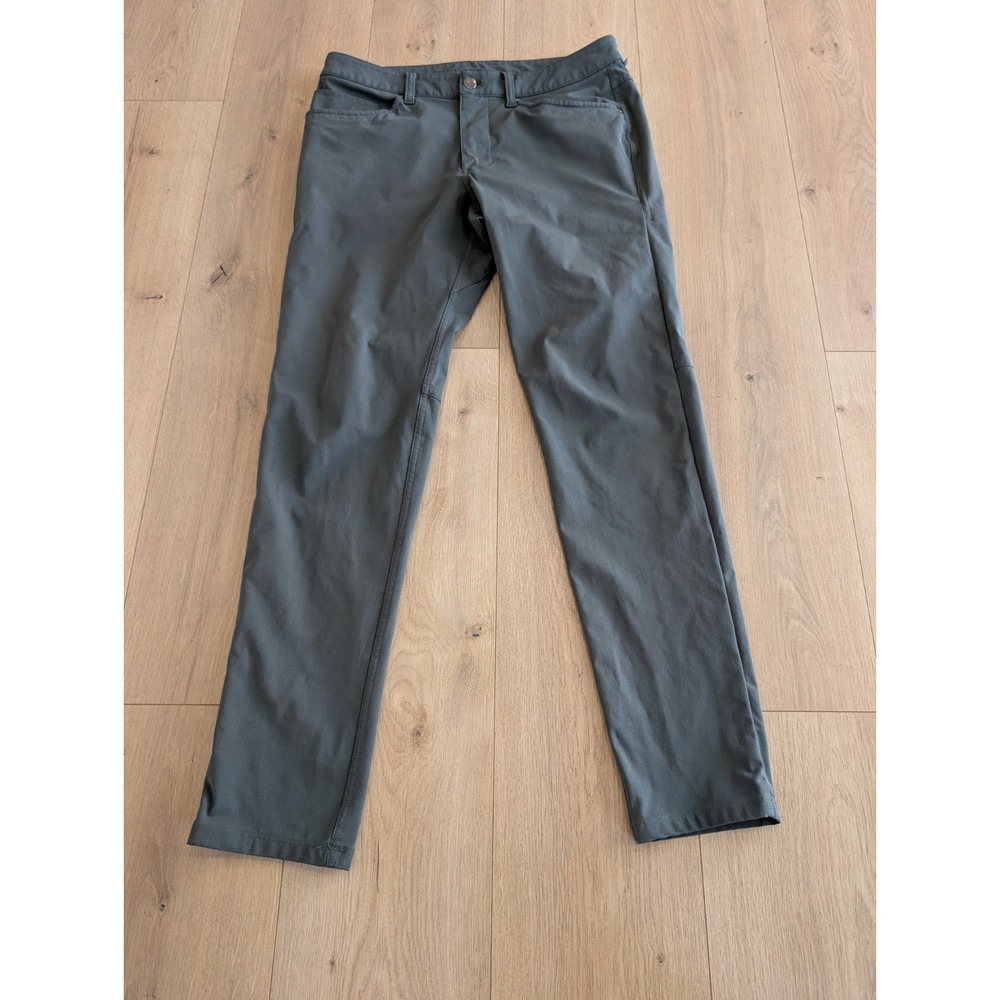 Lululemon ABC Pant Slim 30" Length Warpstreme Size 31 Smoked Spruce M5AD9S RARE